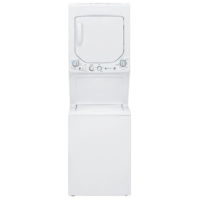 GE 2.6 Cu. Ft. Electric Washer & Dryer Laundry Centre (GUD24ESMMWW) - White