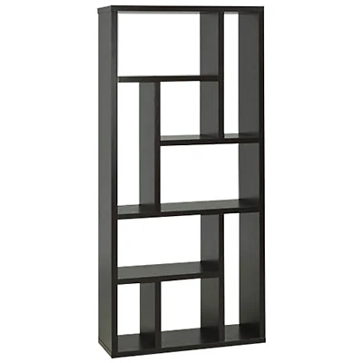 Contemporary 5-Shelf Storage Shelf - Dark Cherry