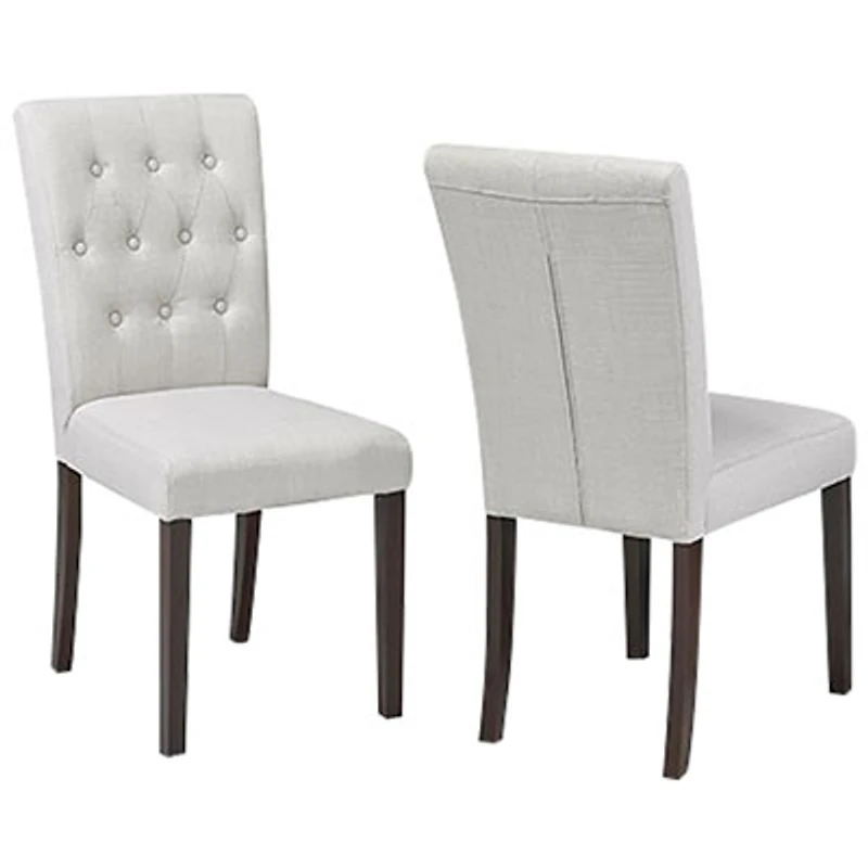 Contemporary Fabric Dining Chair - Set of 2