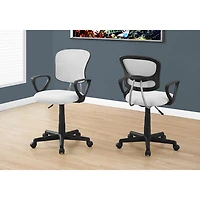 Monarch Polyester Office Chair - White