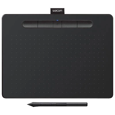 Wacom Intuos 8.5" x 5.3" Graphic Tablet with Stylus (CTL6100WLK0) - Black