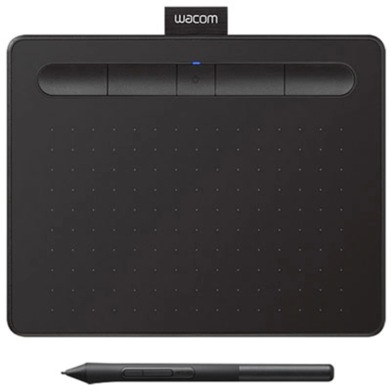 Wacom Intuos 6.0" x 3.7" Graphic Tablet with Stylus (CTL4100WLK0) - Black