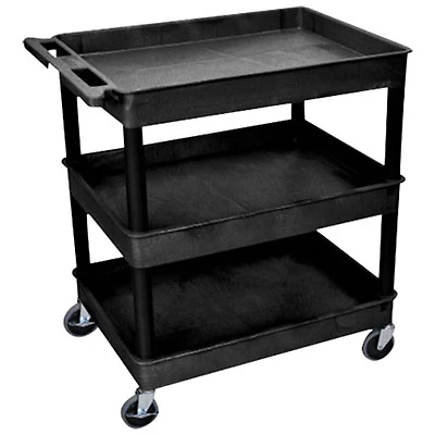 Luxor 3-Shelf Large Tub Cart (TC111-B)