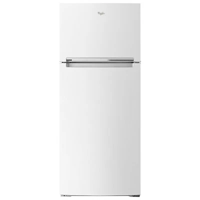 Whirlpool 28" 17.6 Cu. Ft. Top Freezer Refrigerator with LED Lighting (WRT518SZFW) - White