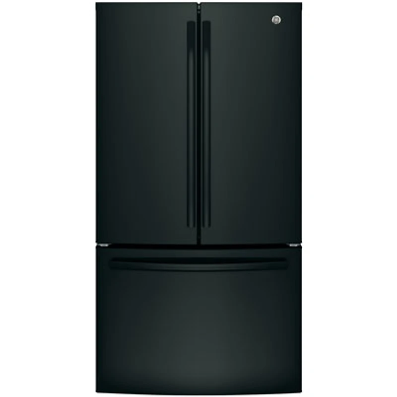 GE 36" 26.7 Cu. Ft. French Door Refrigerator with Water Dispenser (GNE27JGMBB) - Black