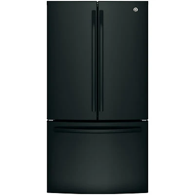 GE 36" 26.7 Cu. Ft. French Door Refrigerator with Water Dispenser (GNE27JGMBB) - Black