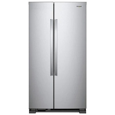 Whirlpool 34" Side-By-Side Refrigerator (WRS312SNHM) - Stainless Steel - Open Box-Perfect Condition