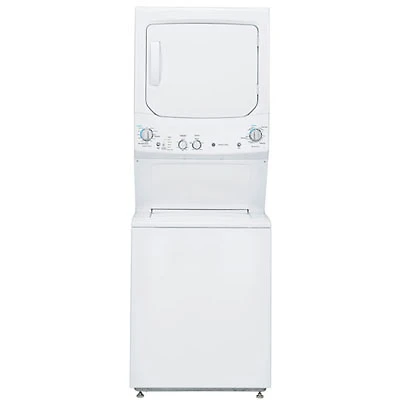 GE 5.9 Cu. Ft. Electric Washer & Dryer Laundry Centre (GUD27ESMMWW)-White-Open Box-Perfect Condition