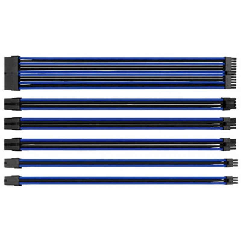 Thermaltake TtMod Sleeved Extension Cable Kit - Black/Blue