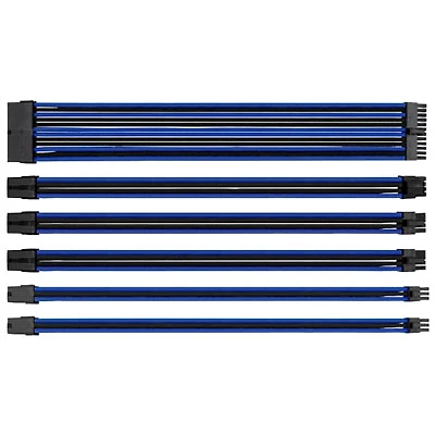 Thermaltake TtMod Sleeved Extension Cable Kit - Black/Blue