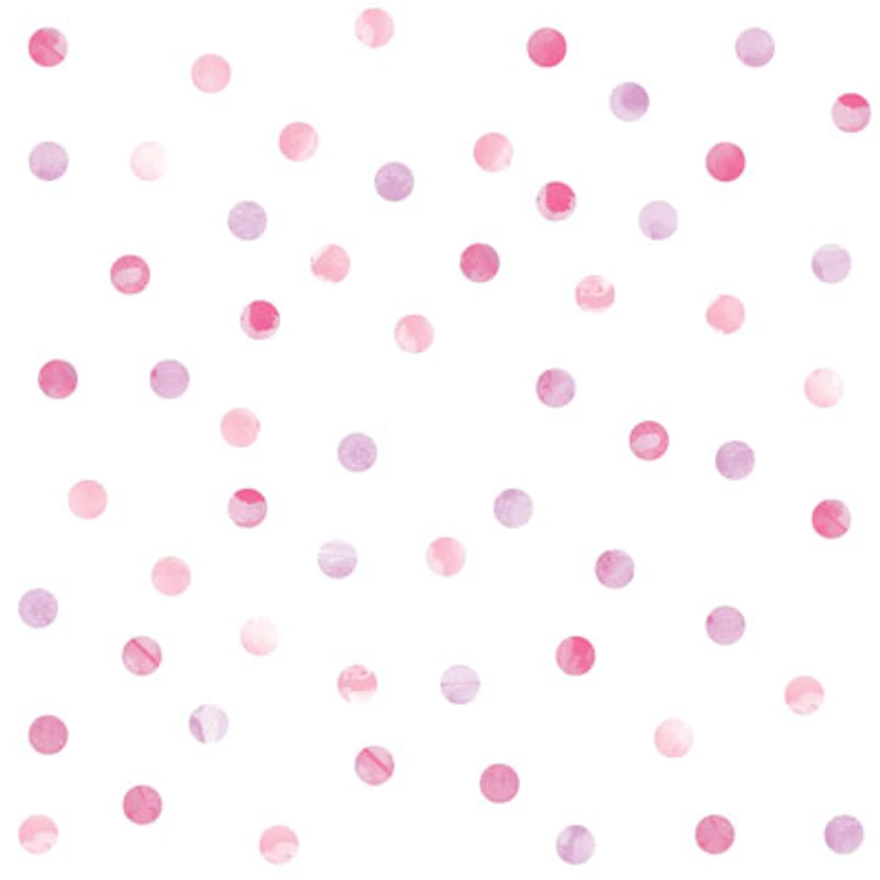 WallPops Watercolour Peel & Stick Wall Decals - Pink