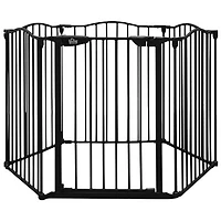 Bily Superyard Hardware Mounted/Freestanding Safety Gate - Black