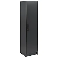 Elite Home Storage 65" 2-Shelf Wood Cabinet with Door - Black