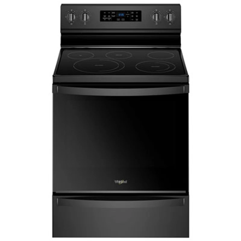 Whirlpool 30" 5-Element Freestanding Smooth Top Electric Range - Black - Open Box -Perfect Condition