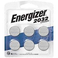 Energizer CR2032 Lithium Coin Cell Batteries - 6 Pack