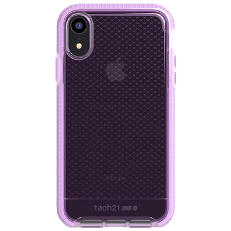 Tech 21 Evo Check Fitted Soft Shell Case for iPhone XR - Orchid