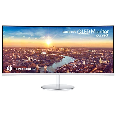 Samsung 34" WQHD 100Hz 4ms GTG Curved VA LED Monitor (LC34J791WTNXZA) - Grey