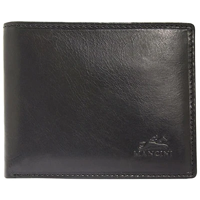 Mancini Boulder RFID Leather Bi-fold Wallet & Passcase - Black (18-201)
