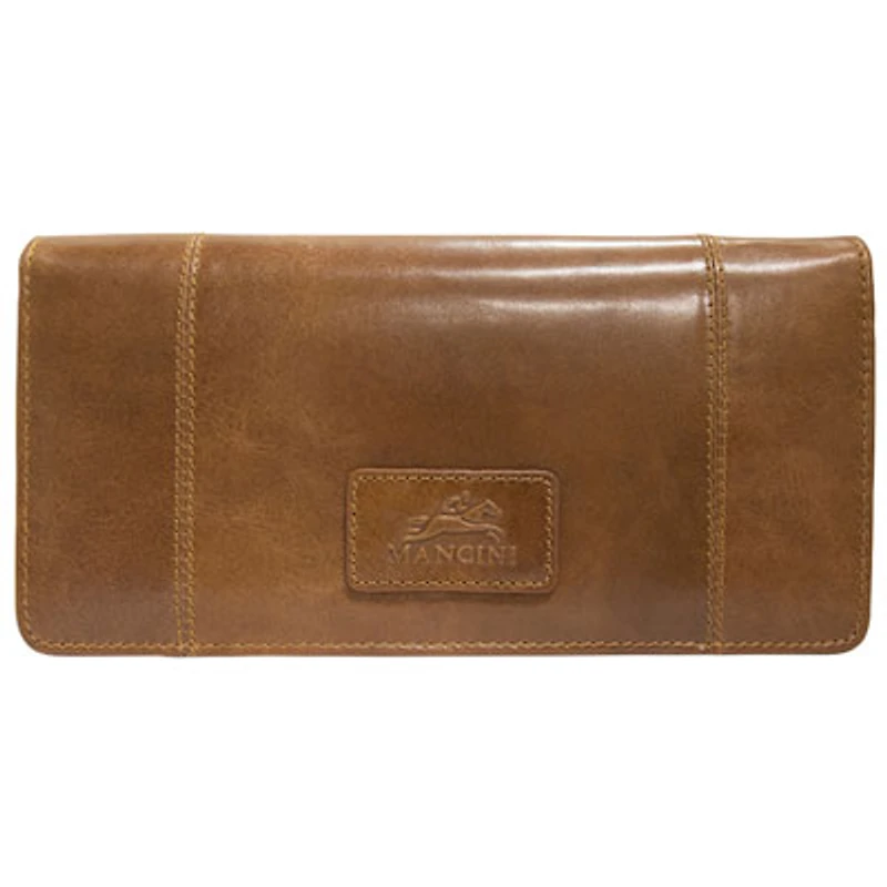 Mancini Casablanca RFID Leather Tri-fold Wallet - Cognac (8700296)