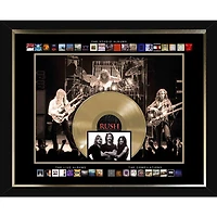 Frameworth Music Records: Rush Framed Collage with 45" Replica Gold Vinyl Record