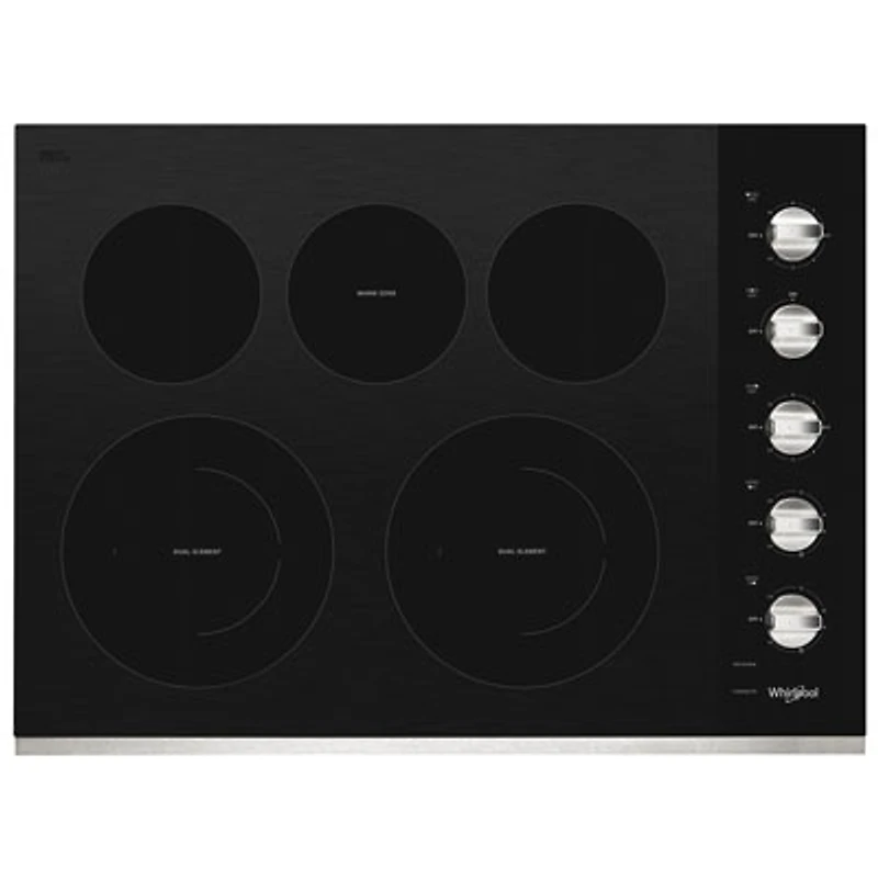 Whirlpool 30" 5-Element Electric Cooktop (WCE77US0HS) - Stainless Steel