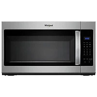 Whirlpool Over-The-Range Microwave - 1.7 Cu. Ft. - Black/Stainless - Open Box - Perfect Condition