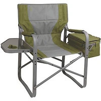 Coleman Folding Outdoor Director XL Camping Chair with Side Tray - Green/Grey