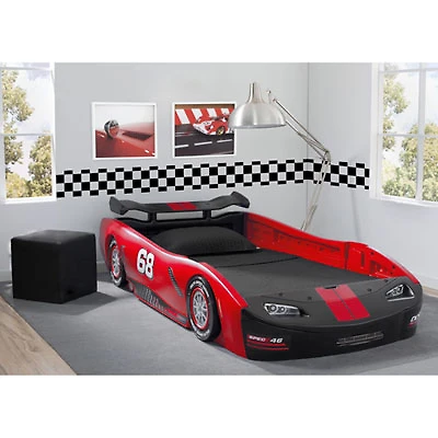 Turbo Race Car Kids Bed - Twin - Red