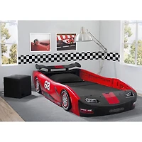 Turbo Race Car Kids Bed - Twin - Red