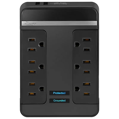 Rocketfish 6 Outlet/2 USB Surge Protector - Only at Best Buy