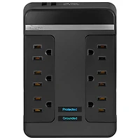 Rocketfish 6 Outlet/2 USB Surge Protector - Only at Best Buy