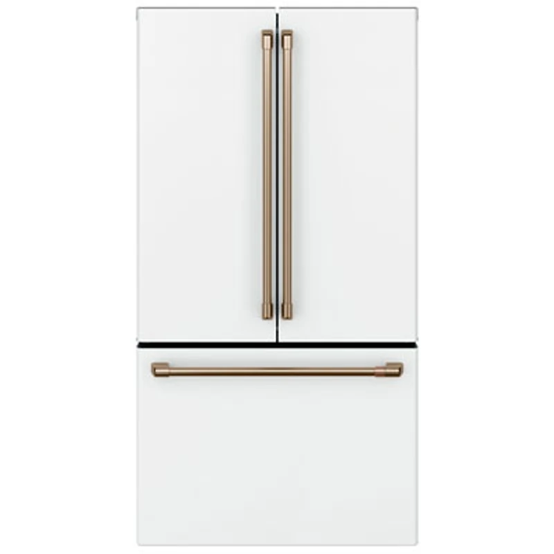 Café 36" 23.1 Cu. Ft. Counter-Depth French Door Refrigerator (CWE23SP4MW2) - Matte White