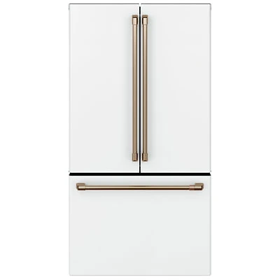Café 36" 23.1 Cu. Ft. Counter-Depth French Door Refrigerator (CWE23SP4MW2) - Matte White