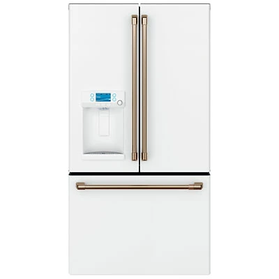 Café 36" 22.2 Cu. Ft. Counter-Depth French Door Refrigerator (CYE22TP4MW2) - Matte White