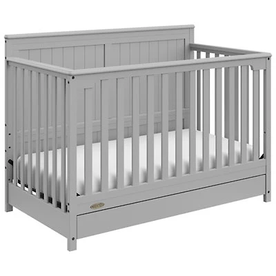 Graco Hadley 4-in-1 Convertible Crib - Grey