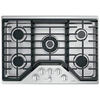 Café 30" 5-Burner Gas Cooktop (CGP95302MS1) - Stainless Steel