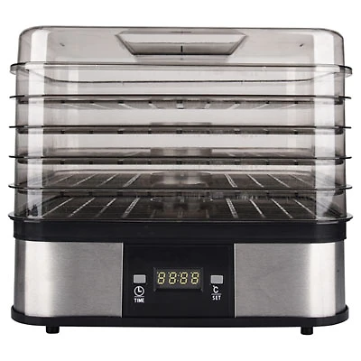 Ecohouzng 5-Tray Food Dehydrator (ECH5402) - Stainless Steel