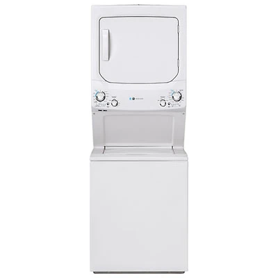 GE 4.5 Cu. Ft. Electric Washer & 5.9 Cu. Ft. Dryer Laundry Centre (GUD27EEMNWW) - White