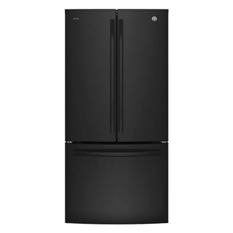 GE Profile 33" French Door Refrigerator (PNE25NGLKBB)-Black - Open Box - Scratch & Dent