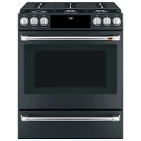 Café 30" 5.7 Cu. Ft. True Convection 6-Burner Slide-In Dual Fuel Range (CC2S900P3MD1) - Matte Black