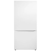 Insignia 30" 18.6 Cu. Ft. Bottom Freezer Refrigerator (NS-RBM18WH0-C) - White - Only at Best Buy