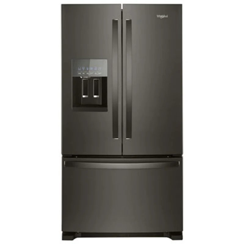 Whirlpool 36" French Door Refrigerator (WRF555SDHV) - Black Stainless - Open Box - Scratch & Dent