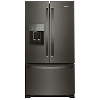Whirlpool 36" French Door Refrigerator (WRF555SDHV) - Black Stainless - Open Box - Scratch & Dent
