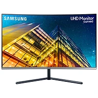 Samsung 32" 4K Ultra HD 60Hz 4ms GTG Curved VA LED Monitor (LU32R590CWNXZA) - Dark Blue-Grey