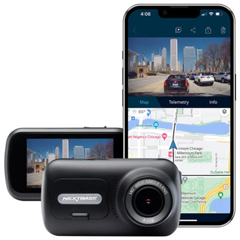 Nextbase 322GW Full HD 1080p Dash Cam with 2.5" LED HD IPS Touch Screen & Wi-Fi