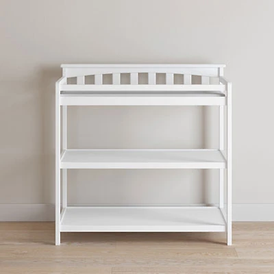 Child Craft Cottage 2-Shelf Changing Table - Matte White