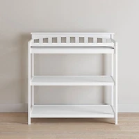 Child Craft Cottage 2-Shelf Changing Table - Matte White
