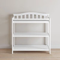 Camden 2-Shelf Changing Table - Matte White