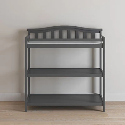 Camden 2-Shelf Changing Table - Cool Grey