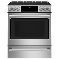 Café 30" 5.7 Cu Ft True Convection 5-Element Slide-In Induction Range (CCHS900P2MS1)-Stainless Steel